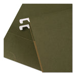Hanging File Folders, Letter Size, 1/3-Cut, Standard Green, 25/Box