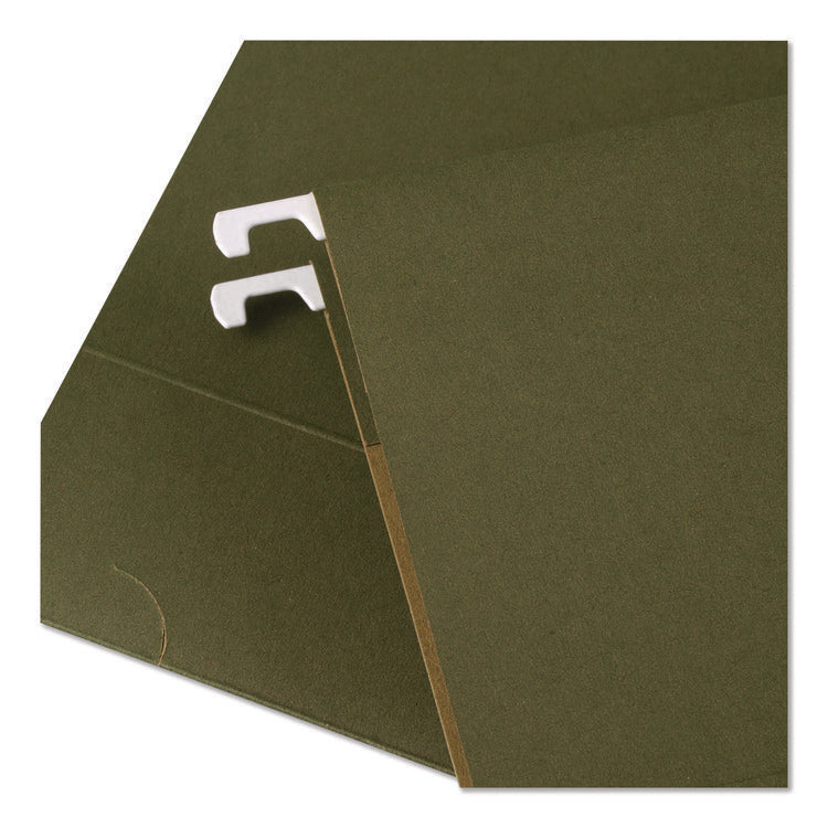 Hanging File Folders, Letter Size, 1/3-Cut, Standard Green, 25/Box