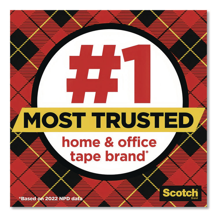 Super-Hold Tape With Dispenser, 1" Core, 0.75" X 27.77 Yds, Clear, 10 Rolls And 1 Dispenser/pack