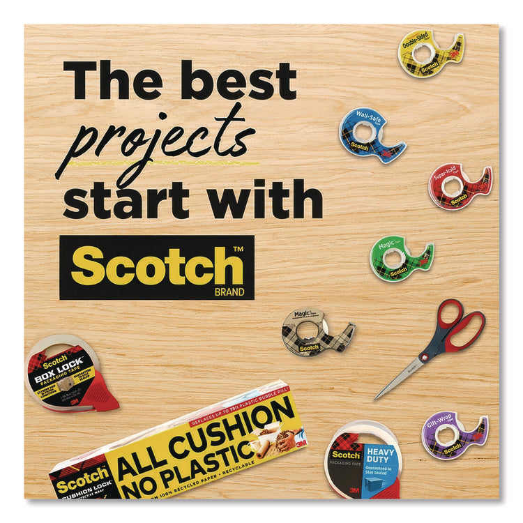 Super-Hold Tape With Dispenser, 1" Core, 0.75" X 27.77 Yds, Clear, 10 Rolls And 1 Dispenser/pack