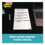 Dry Erase Sheets, Laminate Film Surface, 7" x 11.3", White, 3/Pack