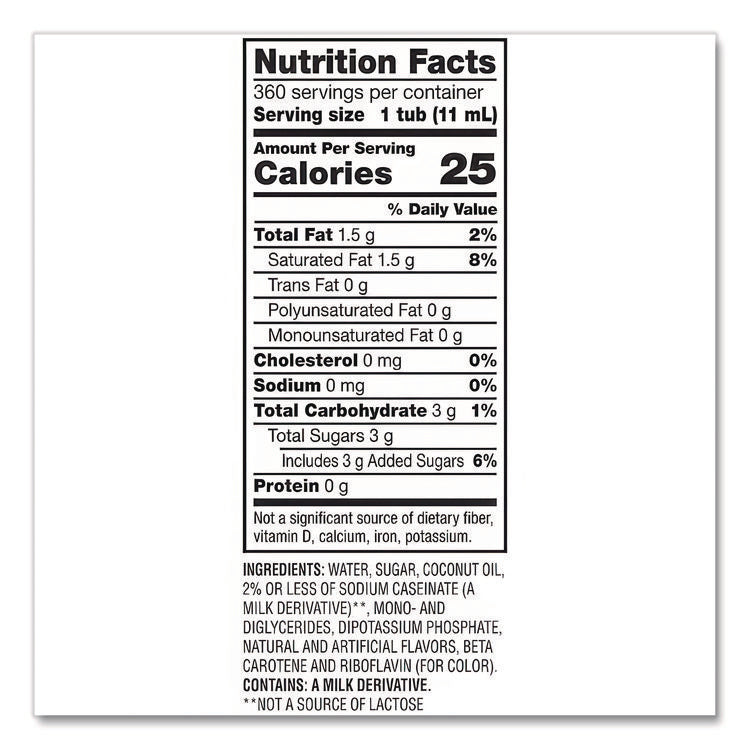 Liquid Coffee Creamer, French Vanilla, 0.38 oz Mini Cups, 360/Carton