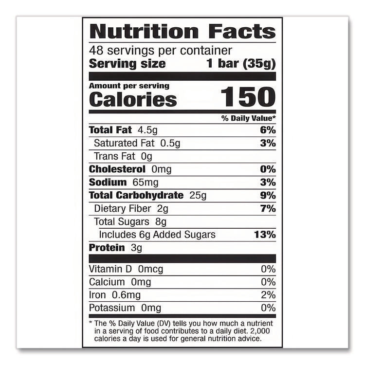 Granola Bars, Chewy Fruit And Nut Trail Mix, 1.2 Oz Pouch, 48/box