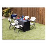 Igear Fabric Table Cover, Polyester/spandex, 24" X 48", Black