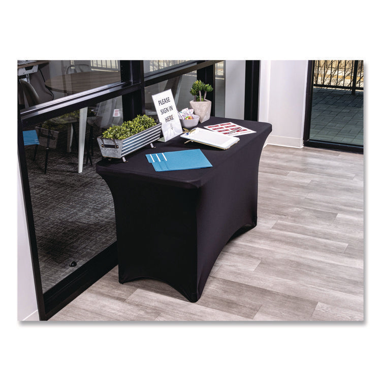 Igear Fabric Table Cover, Polyester/spandex, 24" X 48", Black