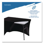 Igear Fabric Table Cover, Polyester/spandex, 24" X 48", Black