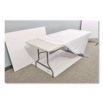 iGear Fabric Table Cover, Polyester, 30 x 72, White
