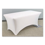 iGear Fabric Table Cover, Polyester, 30 x 72, White