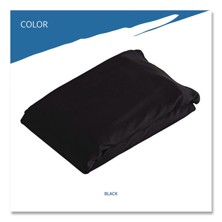 Igear Fabric Table Cover, Polyester/spandex, 30" X 96", Black
