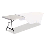iGear Fabric Table Cover, Polyester, 30 x 96, White