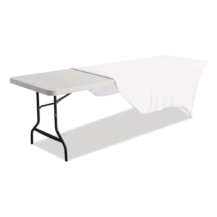 iGear Fabric Table Cover, Polyester, 30 x 96, White
