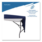 Igear Fabric Table Cover, Open Design, Polyester/spandex, 30" X 72", Blue
