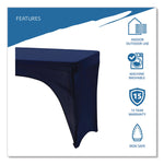 Igear Fabric Table Cover, Open Design, Polyester/spandex, 30" X 72", Blue