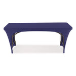 Igear Fabric Table Cover, Open Design, Polyester/spandex, 30" X 72", Blue