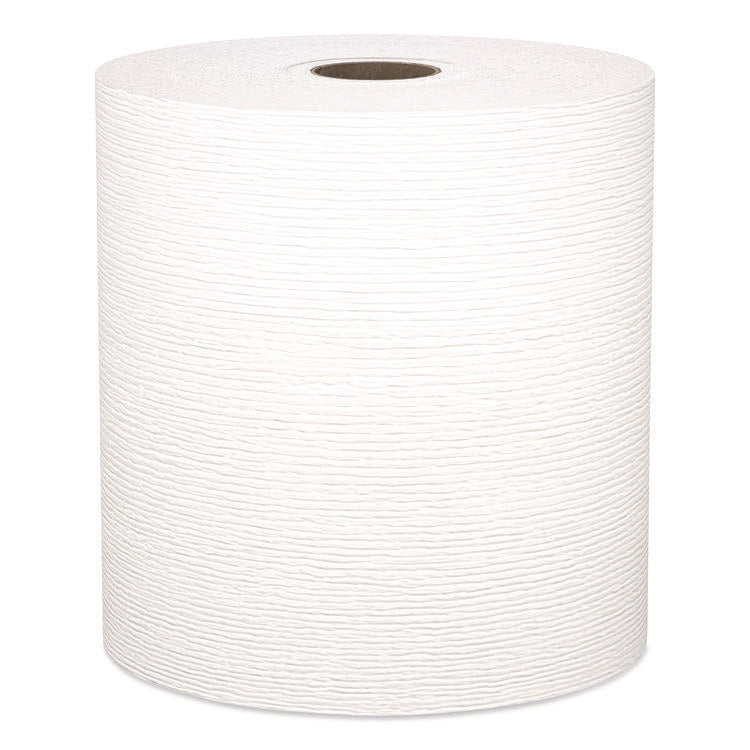 Hard Roll Paper Towels with Premium Absorbency Pockets, 1-Ply, 8" x 425 ft, 1.5" Core, White, 12 Rolls/Carton