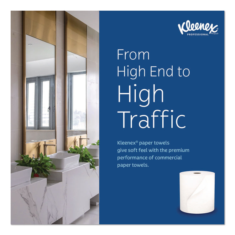 Hard Roll Paper Towels with Premium Absorbency Pockets, 1-Ply, 8" x 425 ft, 1.5" Core, White, 12 Rolls/Carton