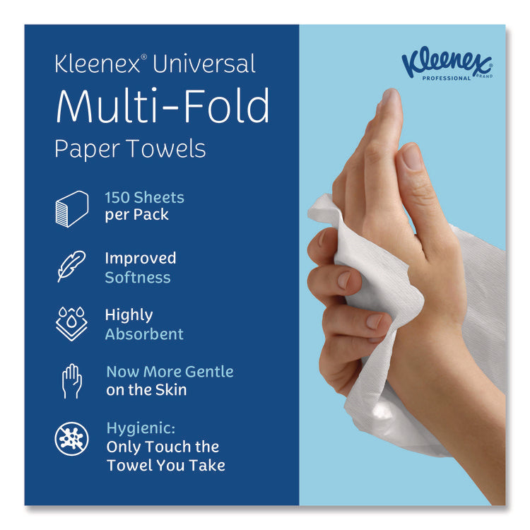Multi-Fold Paper Towels, Convenience, 9.2 x 9.4, White, 150/Pack, 8 Packs/Carton