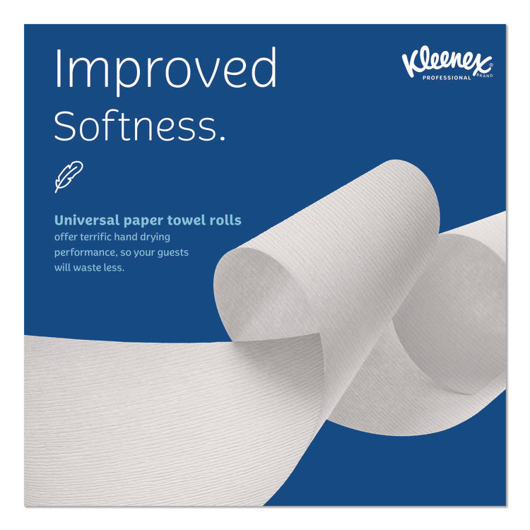 Hard Roll Paper Towels with Premium Absorbency Pockets, 1-Ply, 8" x 600 ft, 1.75" Core, White, 6 Rolls/Carton