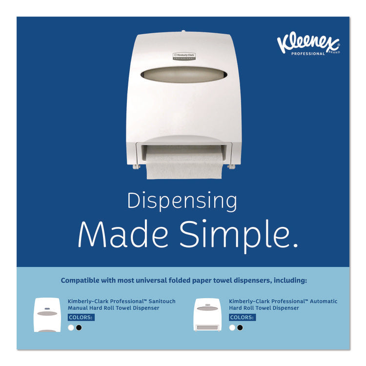 Hard Roll Paper Towels with Premium Absorbency Pockets, 1-Ply, 8" x 600 ft, 1.75" Core, White, 6 Rolls/Carton