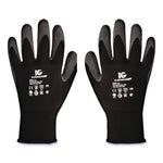 G40 Latex Coated Gloves, EN388: 2142, Medium (Size 8), Gray/Black, 12 Pairs