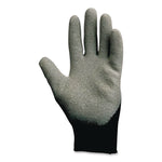 G40 Latex Coated Gloves, EN388: 2142, Medium (Size 8), Gray/Black, 12 Pairs