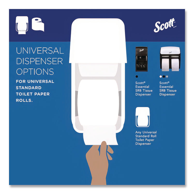 Essential Standard Roll Bathroom Tissue, Septic Safe, 2-Ply, White, 550 Sheets/roll, 40 Rolls/carton