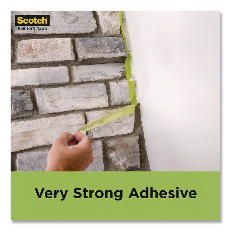 Rough Surface Extra Strength Painter's Tape, 3" Core, 1.41" x 60.1 yds, Green