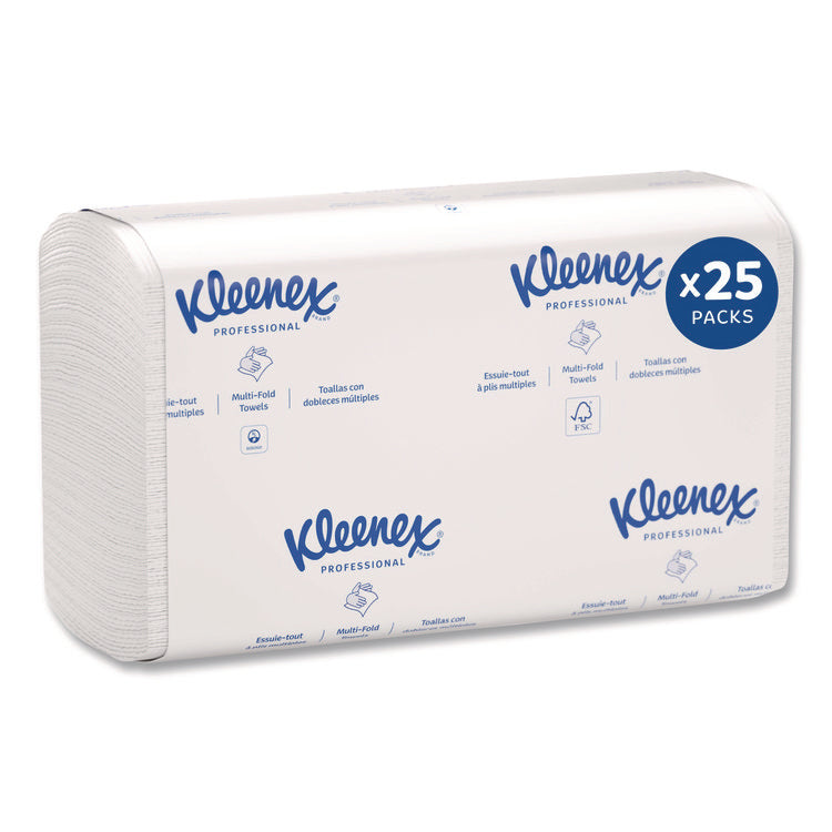 Premiere Folded Towels, 1-Ply, 7.8 x 12.4, White, 120/Pack, 25 Packs/Carton