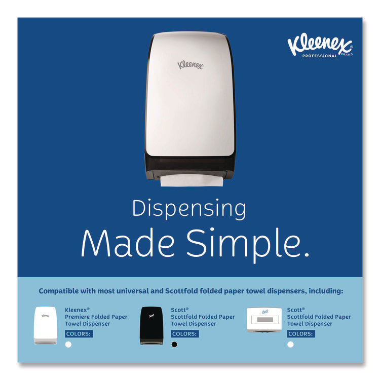 Premiere Folded Towels, 1-Ply, 7.8 x 12.4, White, 120/Pack, 25 Packs/Carton