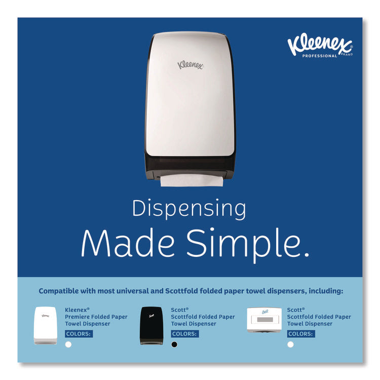 Premiere Folded Towels, 1-Ply, 9.4 x 12,4, White, 120/Pack, 25 Packs/Carton