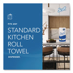 Kitchen Roll Towels, 1-Ply, 11 x 8.75, White, 128/Roll, 20 Rolls/Carton