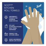 Kitchen Roll Towels, 1-Ply, 11 x 8.75, White, 128/Roll, 20 Rolls/Carton