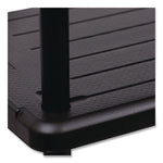 Rough n Ready Open Storage System, Five-Shelf, Blow-Molded HDPE, 36w x 18d x 74h, Black