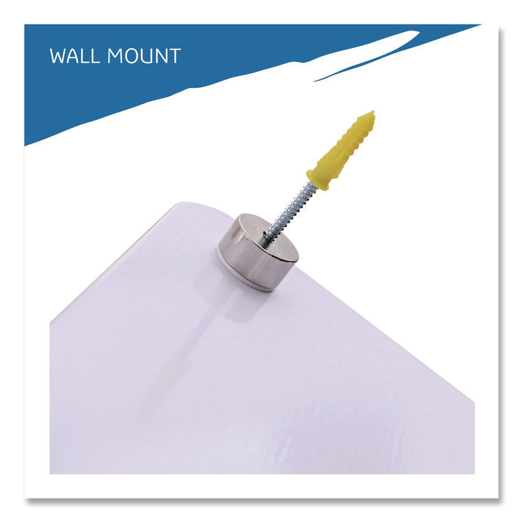 Clarity Personal Board, 9" x 12", White Surface, Satin Aluminum Frame