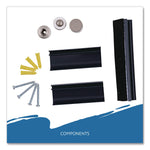 Clarity Personal Board, 9" x 12", White Surface, Satin Aluminum Frame