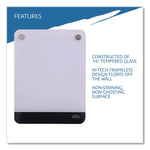 Clarity Personal Board, 9" x 12", White Surface, Satin Aluminum Frame