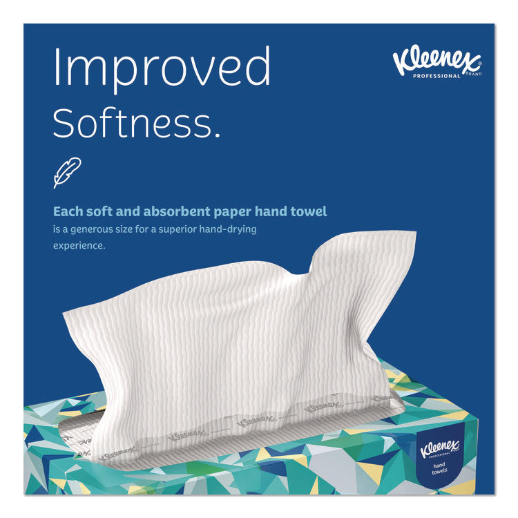 Hand Towels, POP-UP Box, Cloth, 1-Ply, 9 x 10.5, Unscented, White, 120/Box