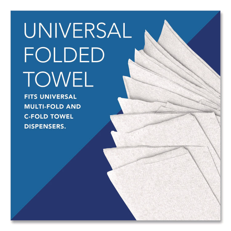 Essential C-Fold Towels for Business, Absorbency Pockets, 1-Ply, 10.13 x 13.15, White, 200/Pack, 12 Packs/Carton