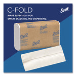 Essential C-Fold Towels for Business, Absorbency Pockets, 1-Ply, 10.13 x 13.15, White, 200/Pack, 12 Packs/Carton