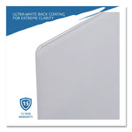 Clarity Glass Dry Erase Board with Aluminum Trim, 60" x 36", White Surface, Satin Aluminum Frame