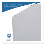 Clarity Glass Dry Erase Board with Aluminum Trim, 72" x 36", White Surface, Satin Aluminum Frame