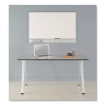 Polarity Magnetic Dry Erase White Board, 48" x 32", White Surface, Satin Aluminum Frame