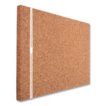 iDesign Frameless Cork Bulletin Board, 24" x 38", Tan Surface