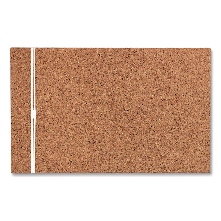 iDesign Frameless Cork Bulletin Board, 24" x 38", Tan Surface
