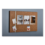 iDesign Frameless Cork Bulletin Board, 24" x 38", Tan Surface