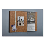 iDesign Frameless Cork Bulletin Board, 24" x 38", Tan Surface