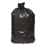 Linear Low Density Large Trash and Yard Bags, Open-Face, 33 gal, 0.9 mil, 32.5" x 40", Black, 80/Carton