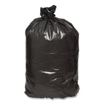 Linear Low Density Recycled Can Liners, 10 gal, 0.85 mil, 24" x 23", Black, 25 Bags/Roll, 20 Rolls/Carton