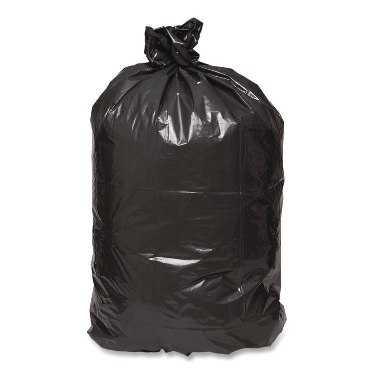 Linear Low Density Recycled Can Liners, 10 gal, 0.85 mil, 24" x 23", Black, 25 Bags/Roll, 20 Rolls/Carton
