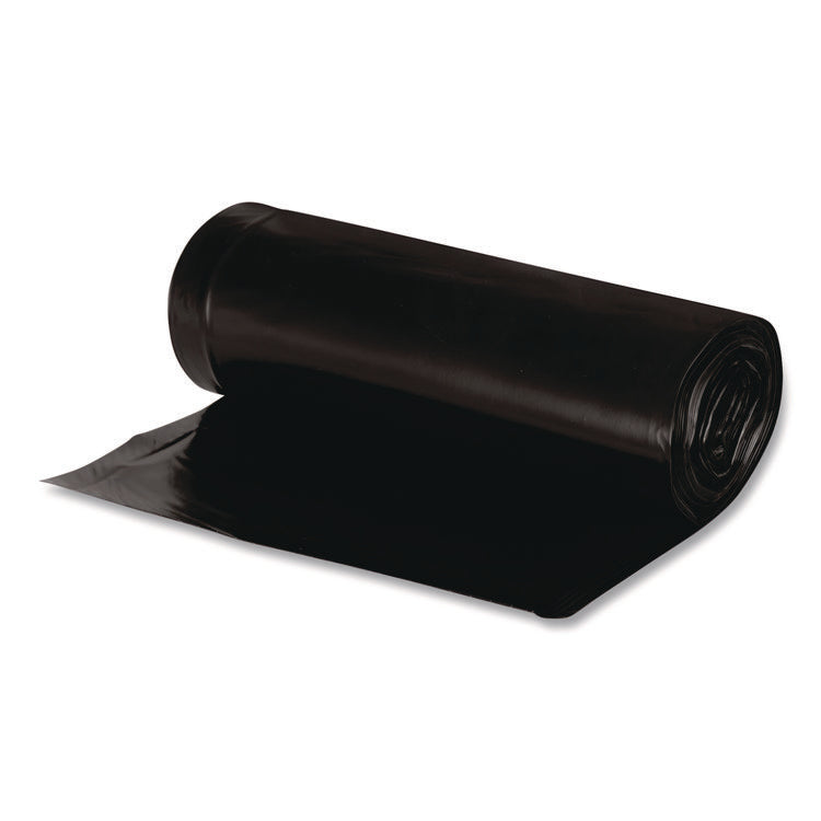 Linear Low Density Recycled Can Liners, 33 gal, 1.25 mil, 33" x 39", Black, 10 Bags/Roll, 10 Rolls/Carton